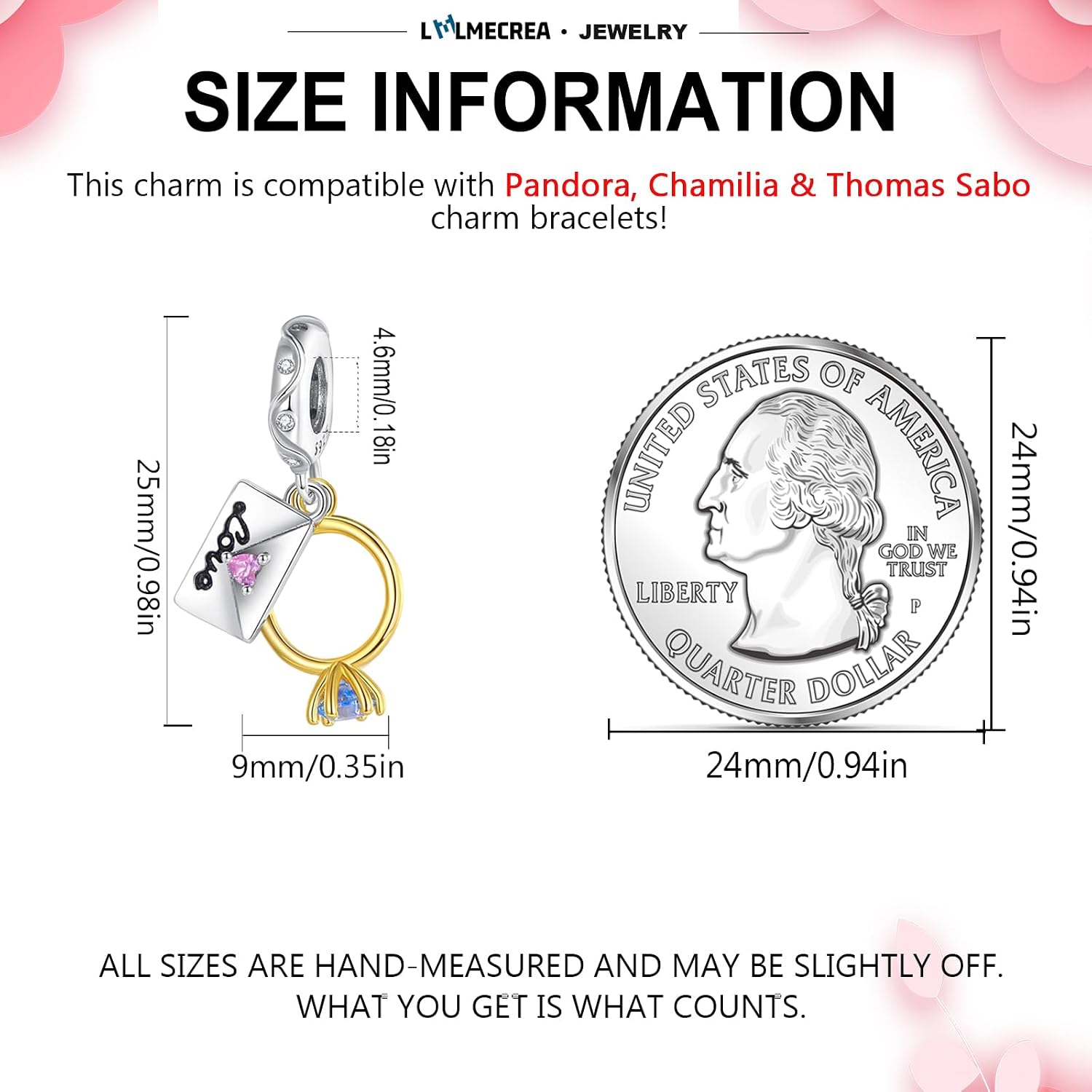 Detalle 2 de LMLMECREA Charm Anhänger aus 925 Silber
