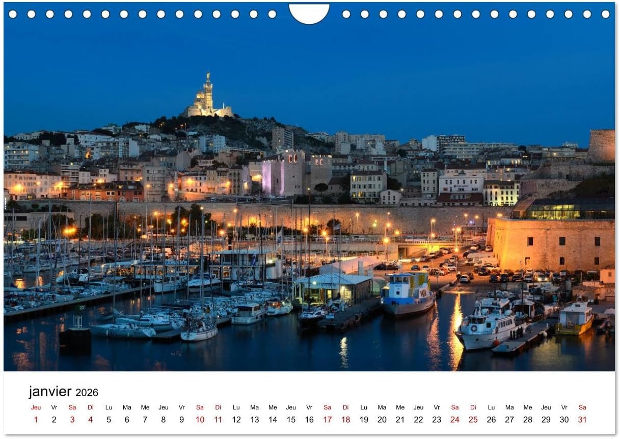 Detalle 2 de Marseille Côte et Corniche – CALVENDO Kalender 2026, DIN A4 horizontal