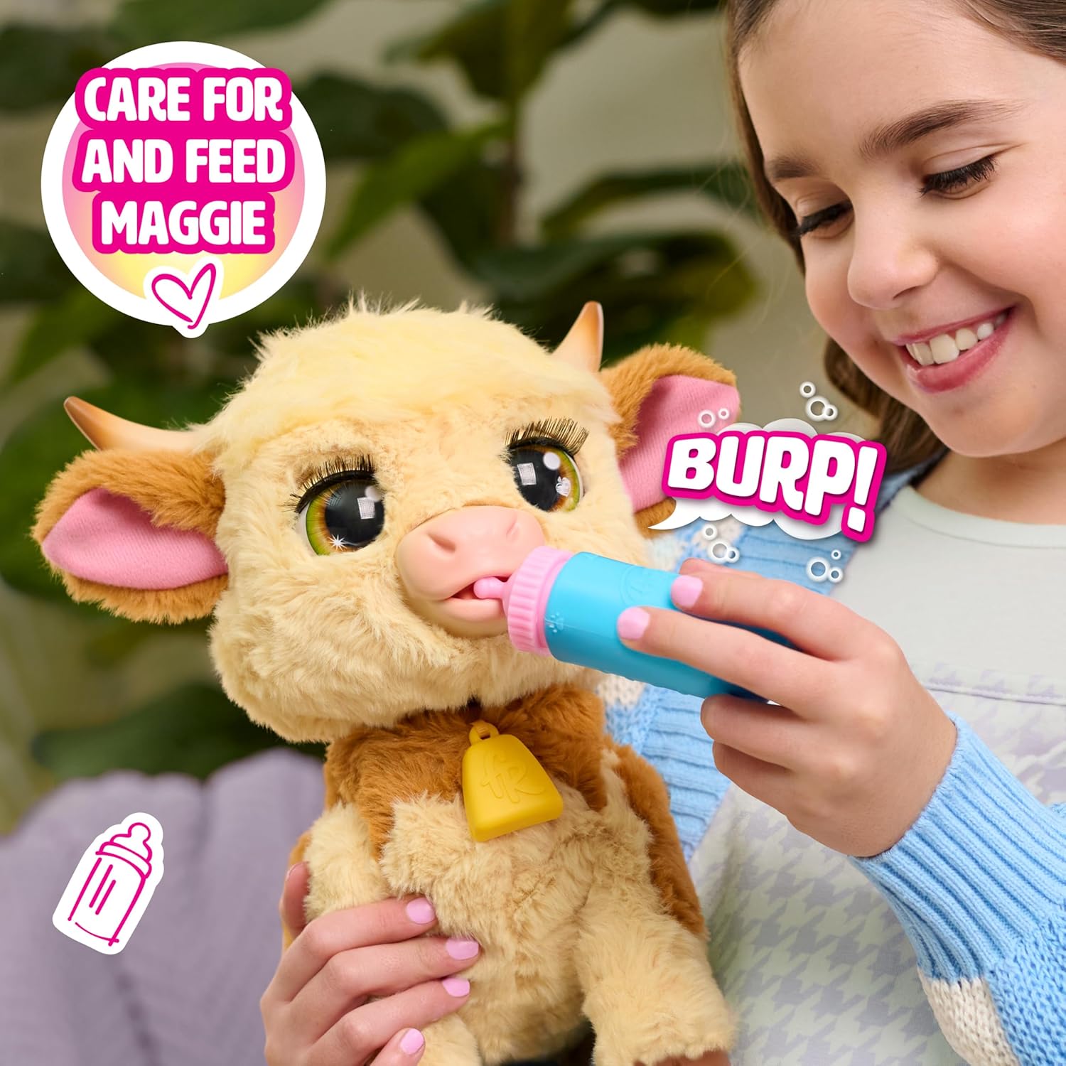 Thumbnail 4 de Just Play furReal Maggie, die Kuh – interaktives Funktionsplüschtier (50+ Geräusche, 28 cm) ab 4 Jahren