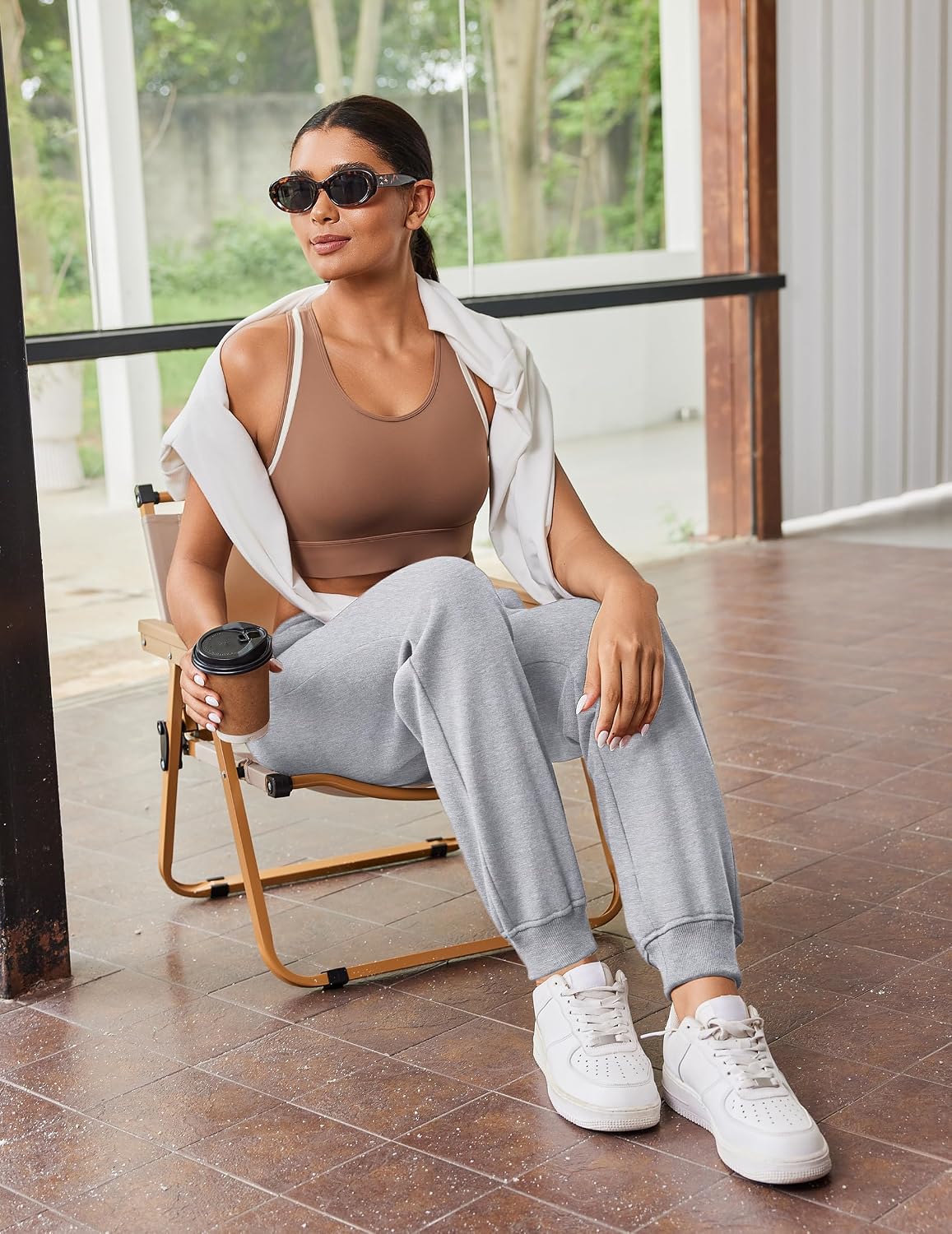 Detalle 1 de PINSPARK Pantalon de Jogging Femme en Coton