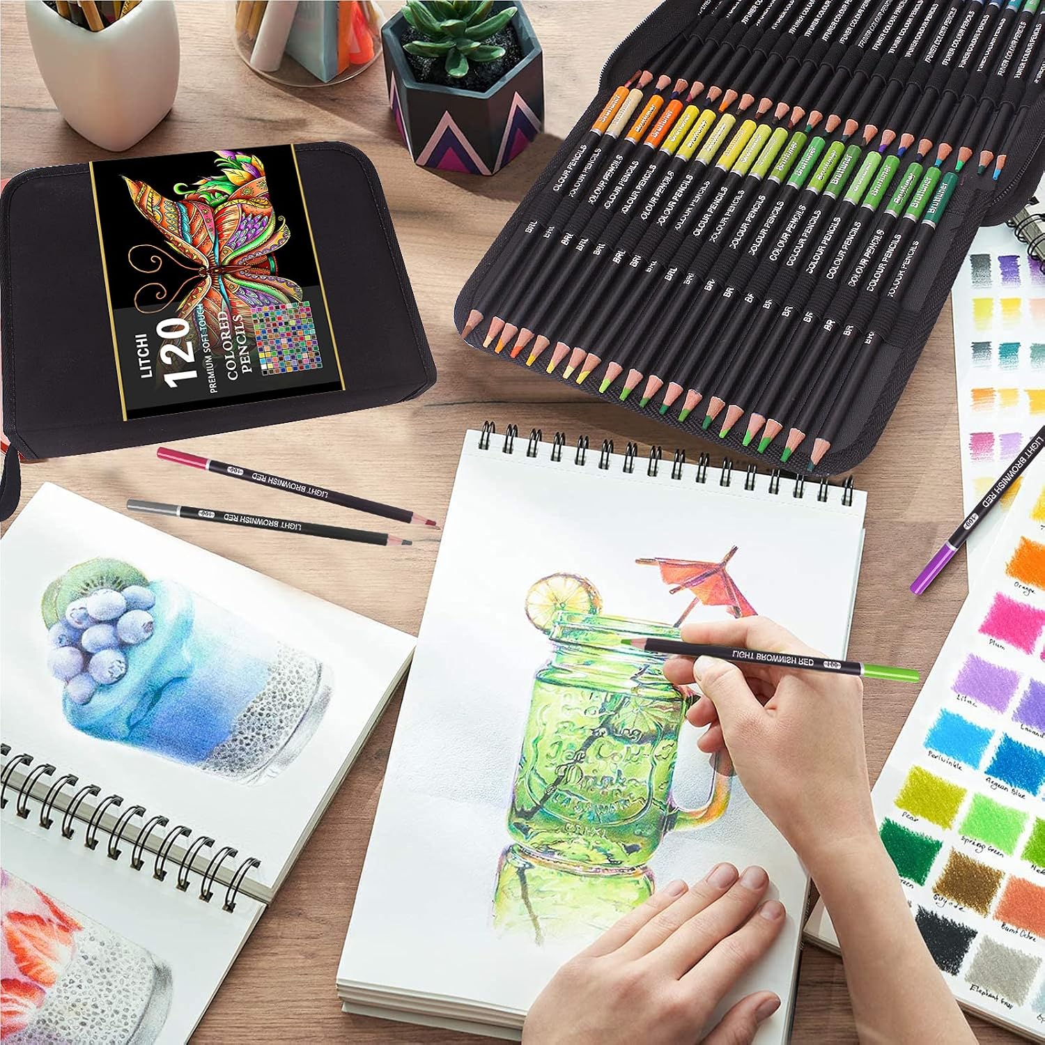 Thumbnail 3 de Vozuna 120 Colouring Pencils 120 shades