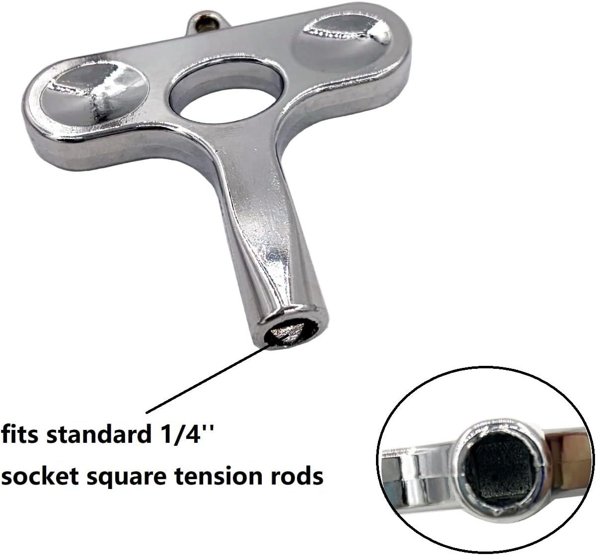 Detalle 2 de Jiayouy Drum Tuning Keys, Chrome-Plated Metal