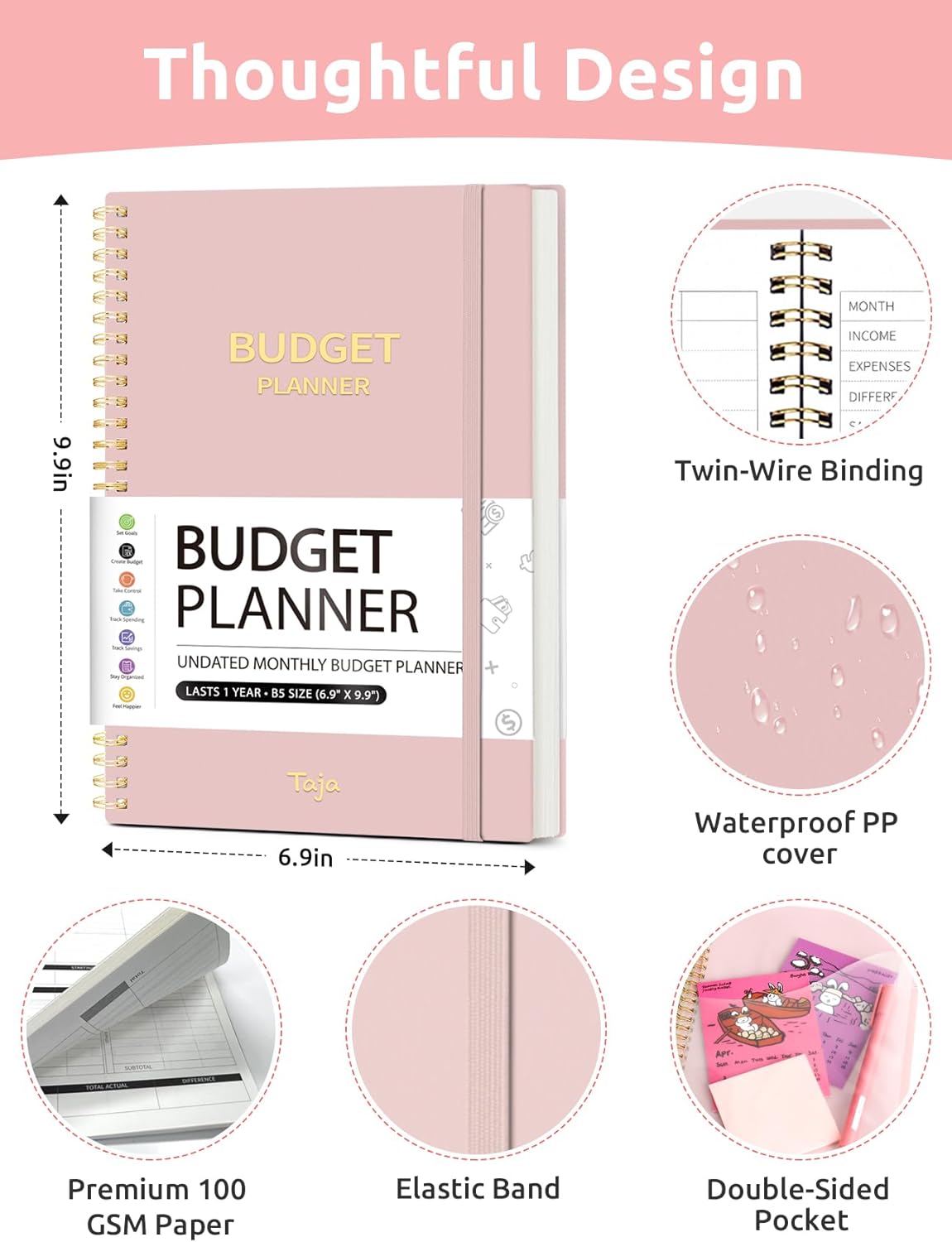 Thumbnail 6 de Taja Budget Planner, 150 Pages