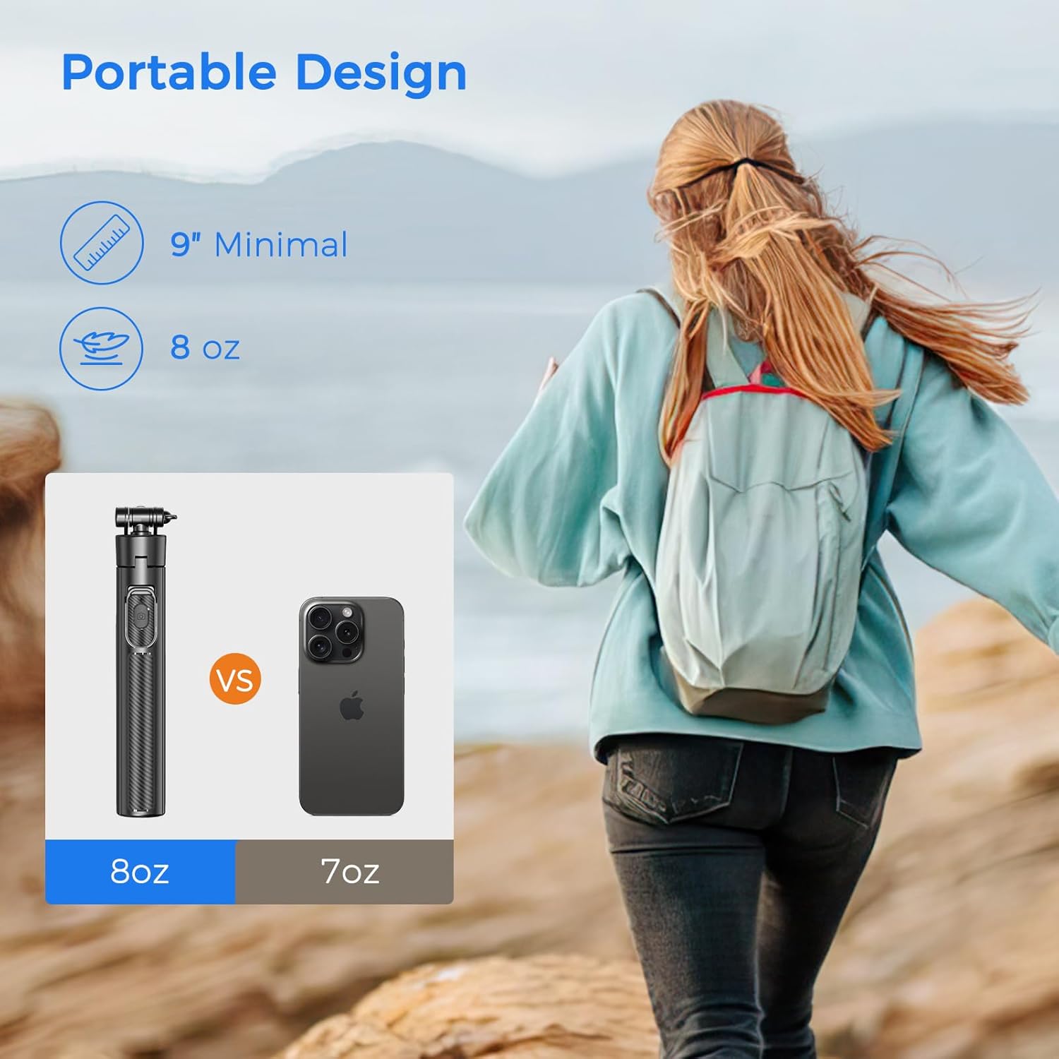 Thumbnail 4 de Selfie Stick Travel Tripod 50 in