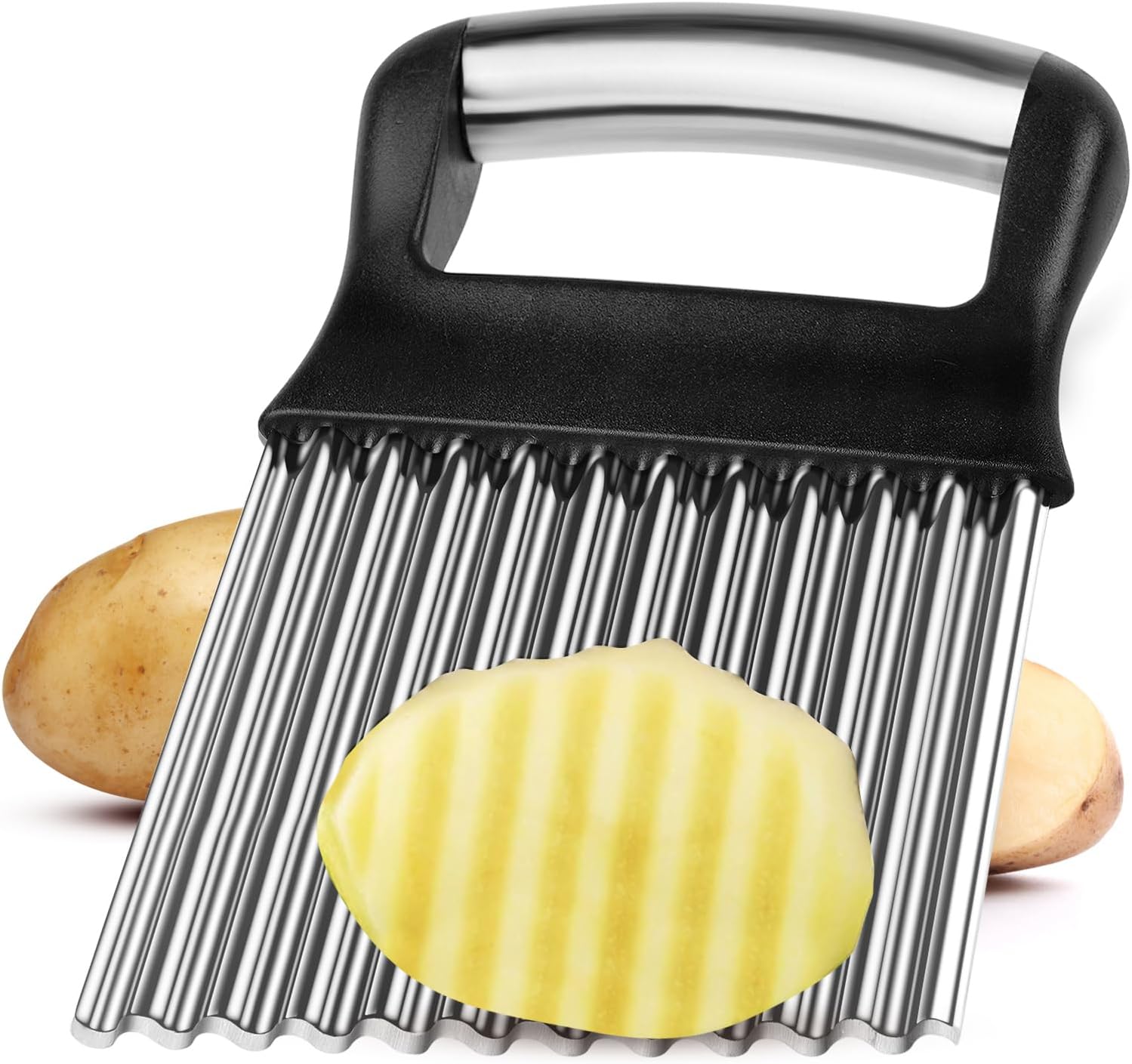 Detalle de Vicloon 1 Stainless Steel Wave Potato Cutter with 14 cm Blade
