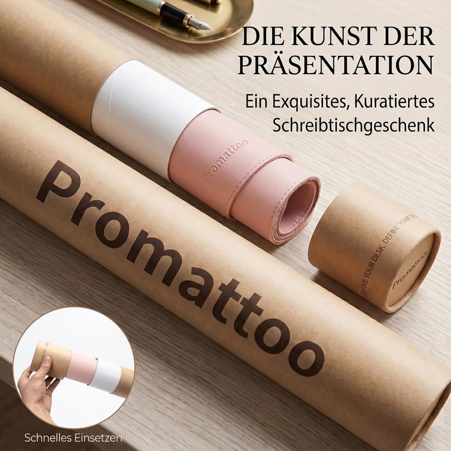 Thumbnail 1 de PROMATTOO XXL Schreibtischunterlage aus veganem Leder – rutschfest, geruchsfrei & wasserabweisend