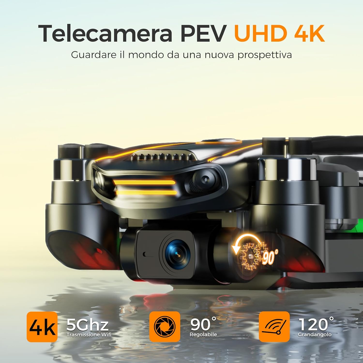 Detalle de H11 GPS Drone con Telecamera 4K meno di 249g