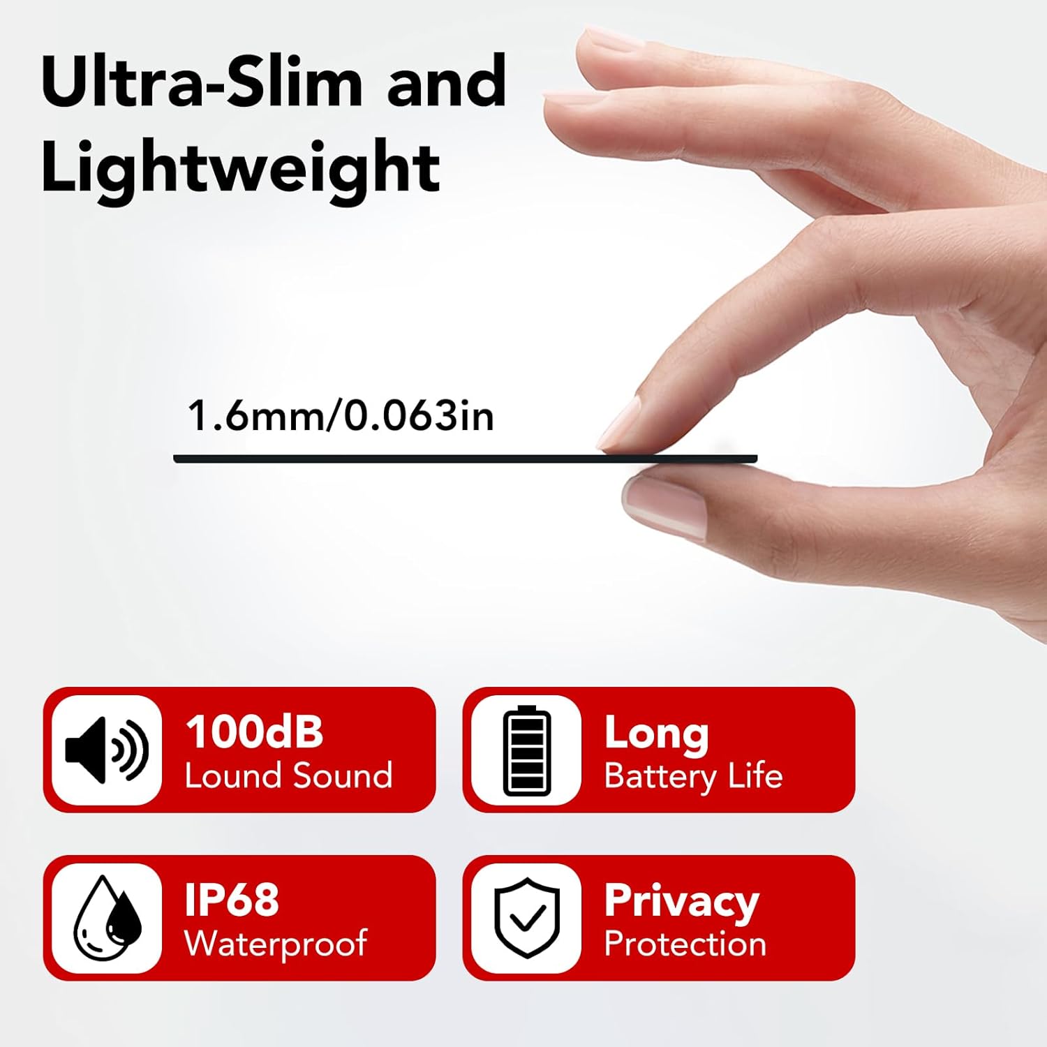 Thumbnail 6 de 2026 Nouveau: Carte Traceur Bluetooth pour Portefeuille – Lot de 2, IP68, 1,6 mm, 5 ans d’autonomie, Android uniquement
