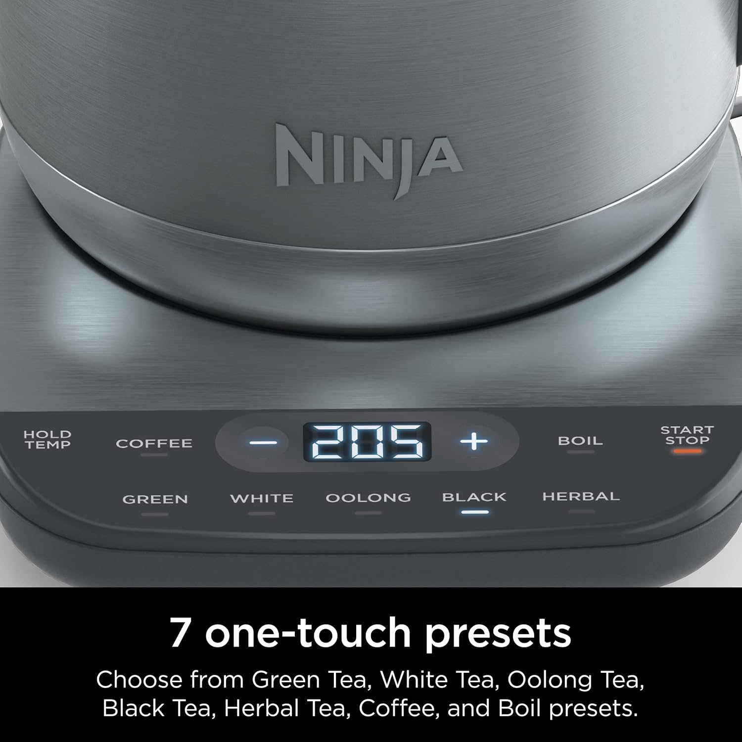 Detalle 2 de Ninja KT200C Precision Temperature Electric Kettle, 7 Presets, 7-Cup Capacity