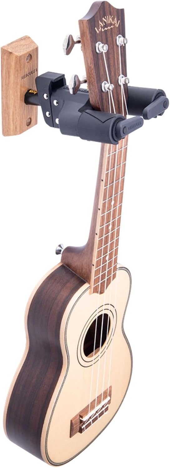 Detalle de HERCULES GSP38WB PLUS AGS Guitar Wall Hanger with Wood Base