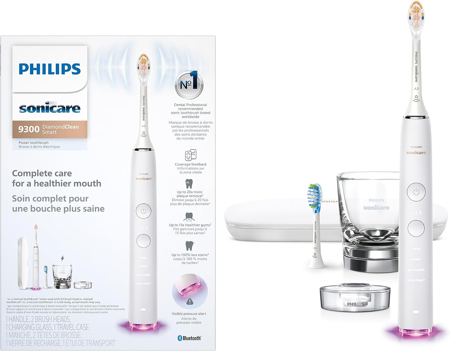 Detalle de Philips Sonicare DiamondClean 9300 HX9903/05 Electric Toothbrush, App-Connected