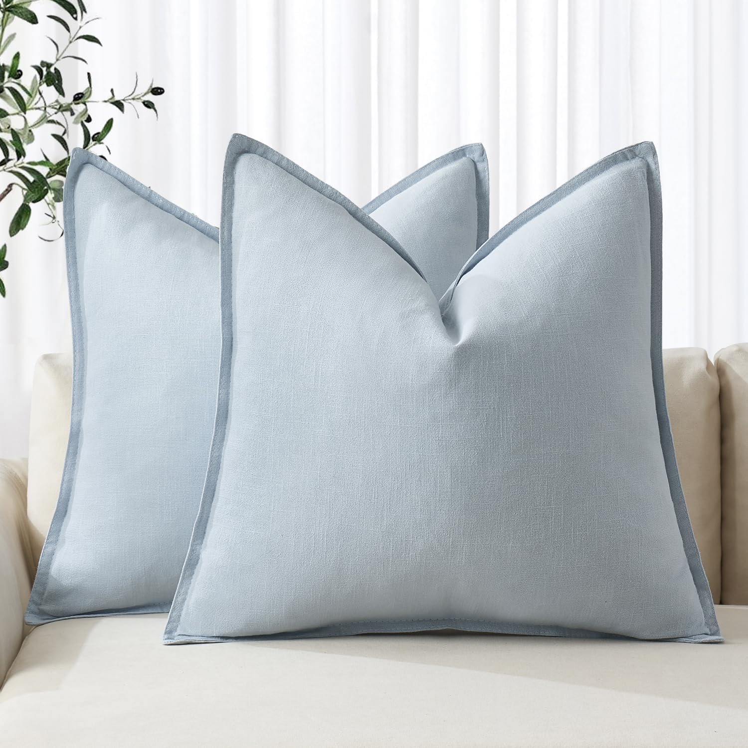 Detalle de MIULEE Decorative Pillow Covers 18x18 Inch