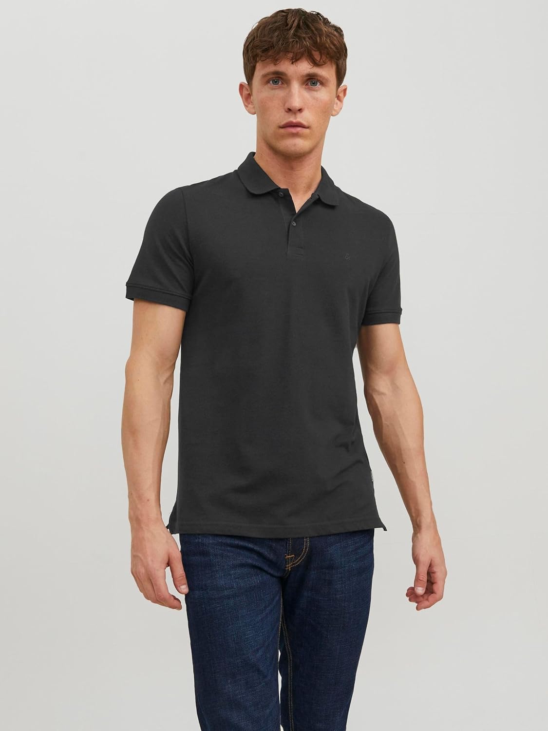 Thumbnail 1 de JACK & JONES Männer Poloshirt Einfarbig Slim Fit aus organischer Baumwolle
