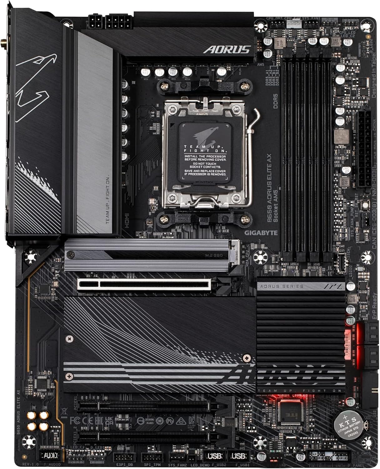 Thumbnail 1 de Gigabyte B650 AORUS Elite AX (AM5) ATX DDR5 Gaming Motherboard with WiFi 6E and 2.5GbE