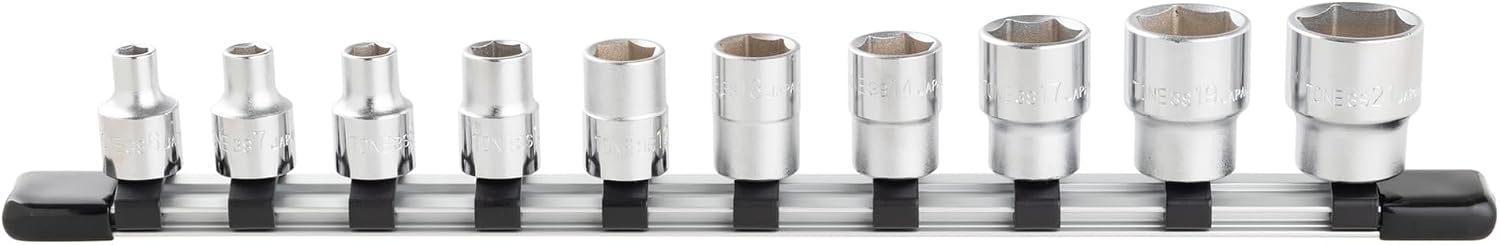 Detalle de トネ(TONE) HS310 ソケットセット 六角・差込角9.5mm(3/8インチ)・10点