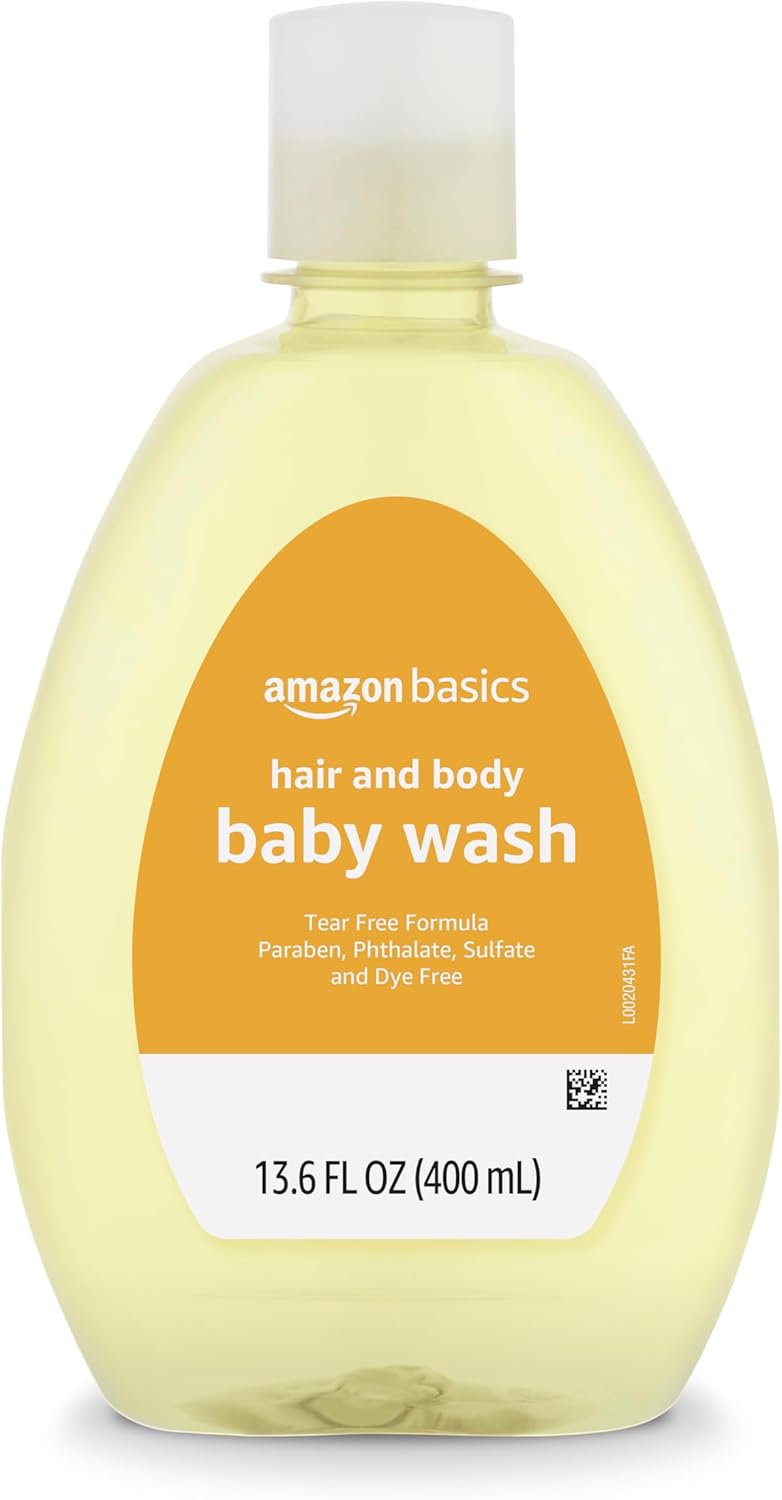 Detalle 2 de Amazon Basics Tear-Free Baby Hair & Body Wash (4-Pack, 27.1 fl oz each)
