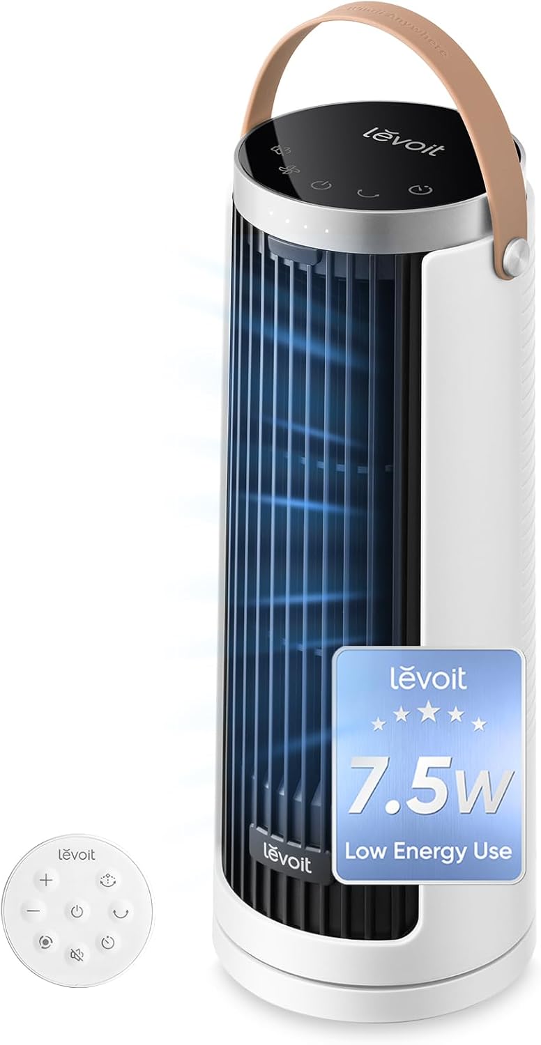 Detalle de Levoit Tower Fan 20dB ultra quiet