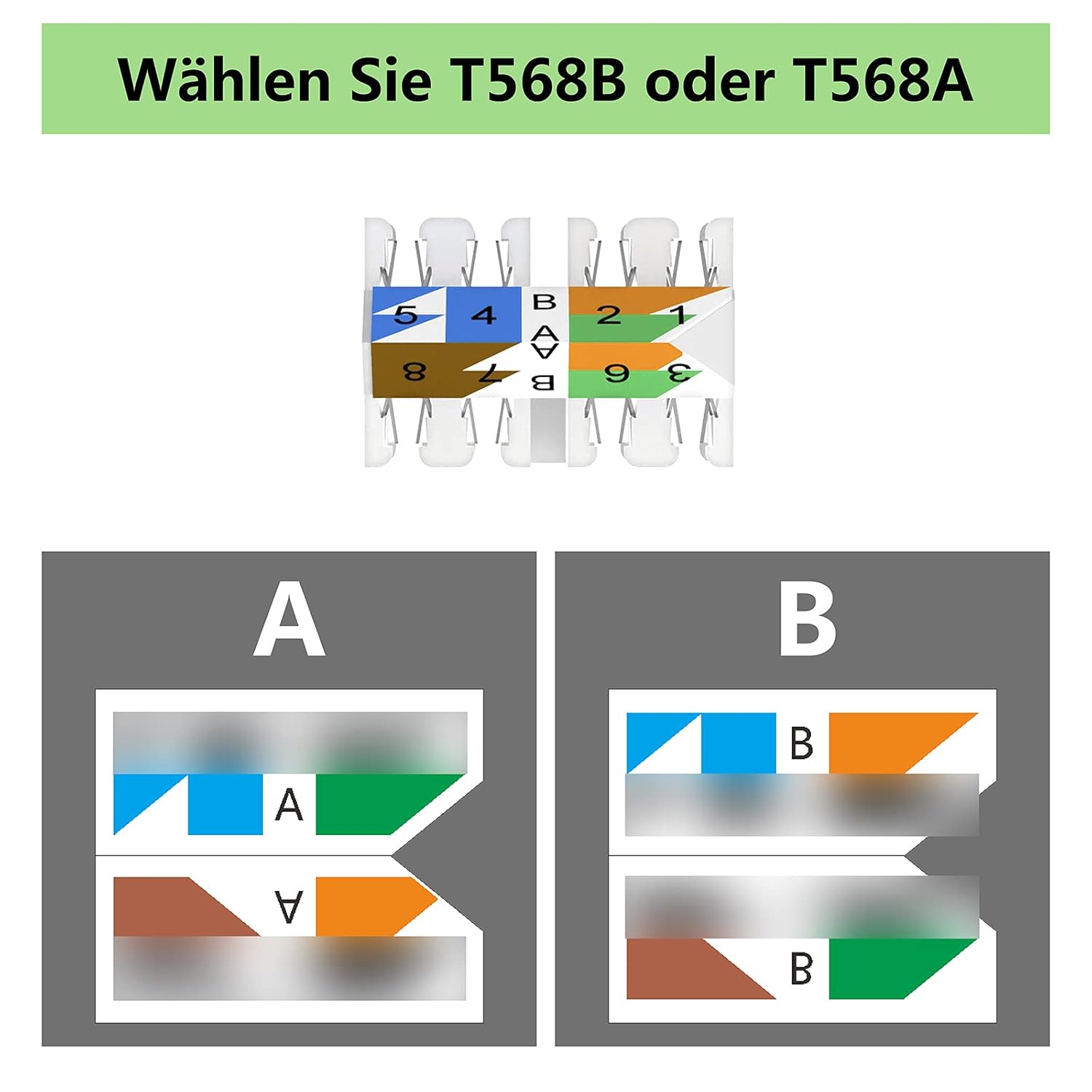Detalle 2 de VCELINK RJ45 Stecker Werkzeuglos für Verlegekabel Cat8/Cat7 – 2 Stück