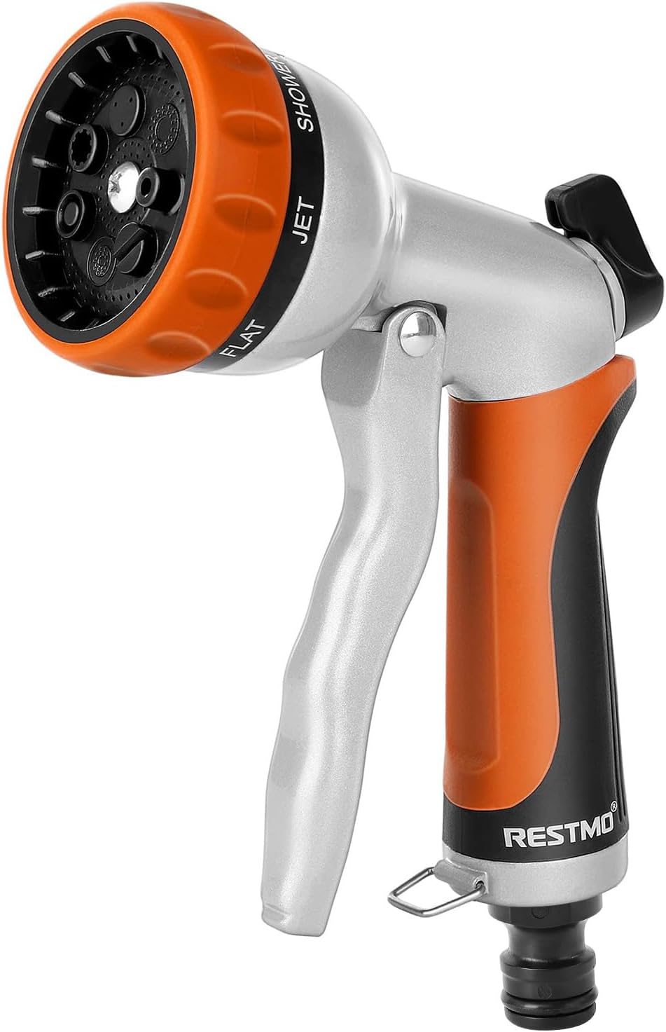 RESTMO Gartenbrause Metall Hochdruck Orange