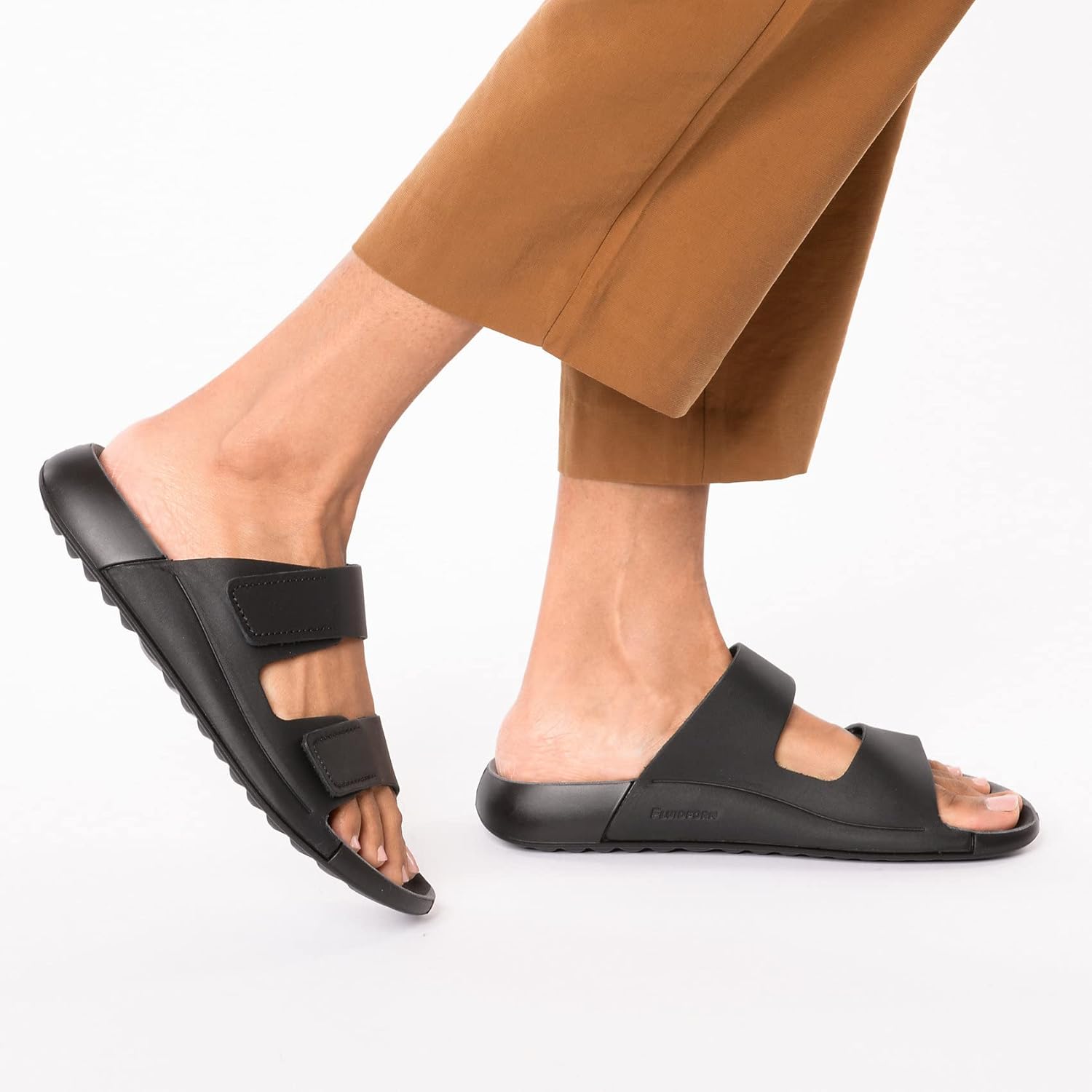 Detalle de ECCO Damen Cozmo Ein-Band Pantoffel-Sandale – komfortabel, langlebig und flexibel