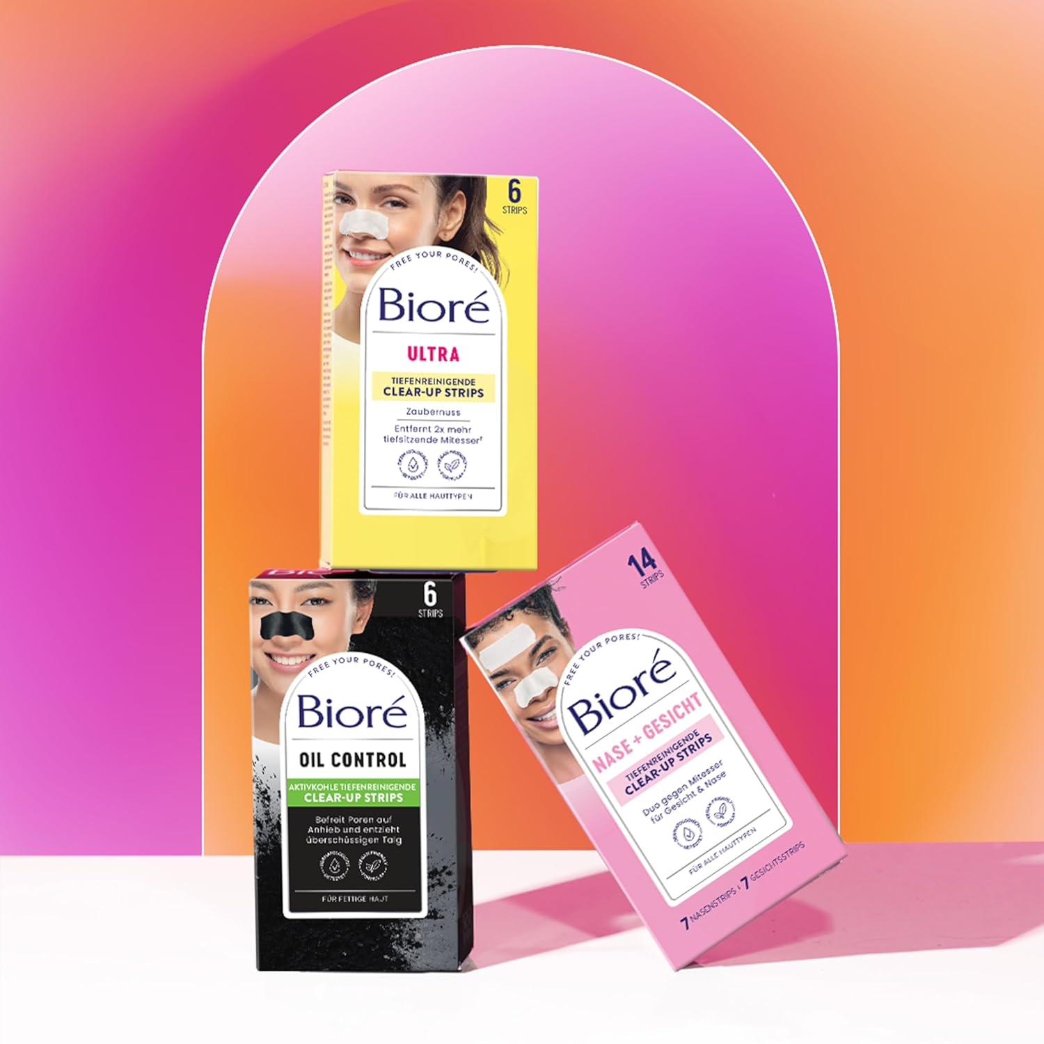 Thumbnail 6 de Biore Tiefenreinigende Clear-Up Strips – 14er Kombi für Gesicht und Nase