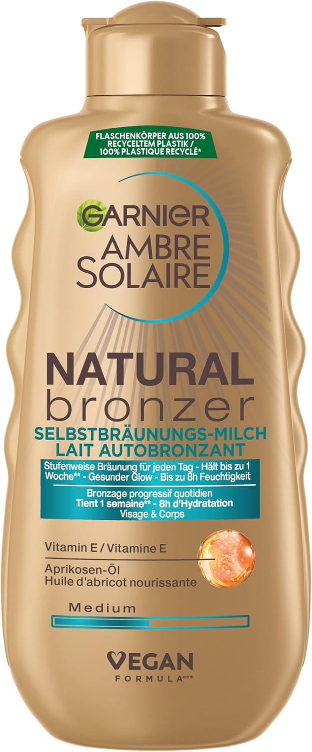 Thumbnail 1 de GARNIER Ambre Solaire Natural Bronzer Mousse Autobronzante Hydratante – Visage & Corps, 200 ml