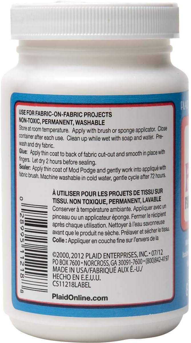 Thumbnail 6 de Mod Podge Tissu Fini-8 Onces – Colle et vernis durable pour tissus (MOD PODGE)