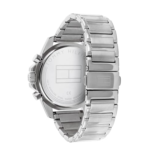 Detalle de Tommy Hilfiger Analogue Multifunction Quartz Watch for Men with Silver Stainless Steel Bracelet (1791788)