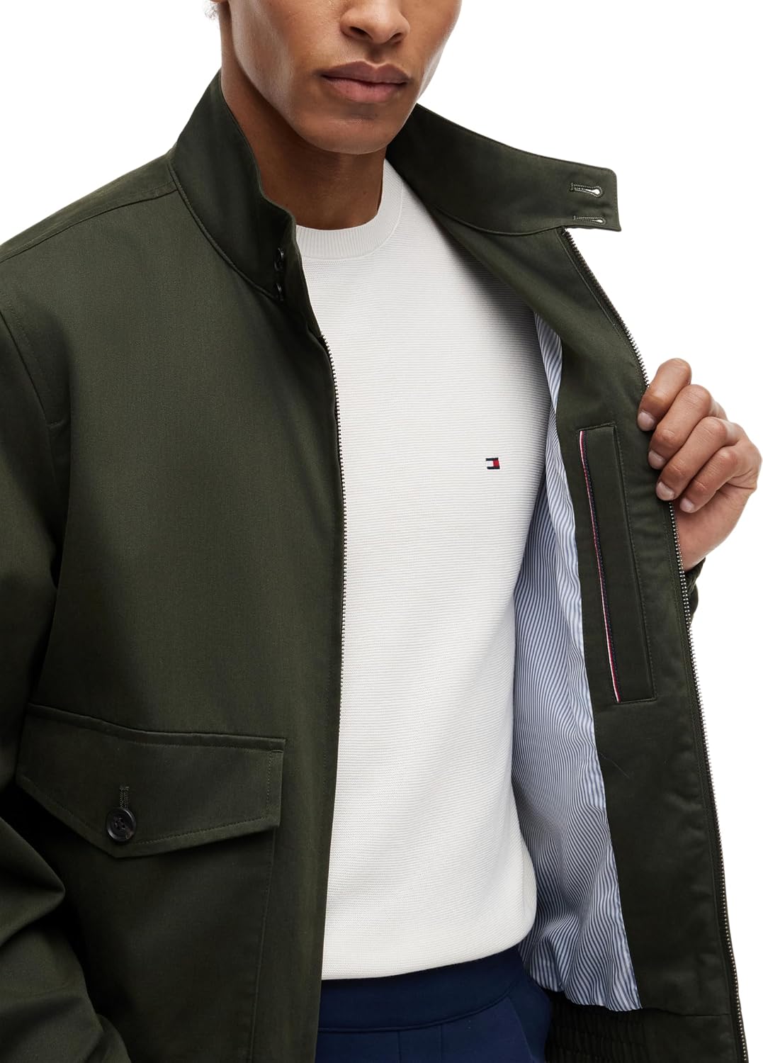 Detalle de Tommy Hilfiger Autres Vestes Homme — authenticité et sobriété pour accompagner votre style