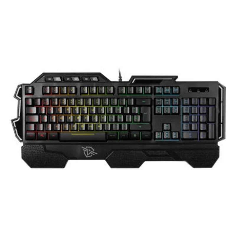 Thumbnail 2 de Teclado de membrana Vivanco 60432 con layout ES, RGB y reposamuñecas