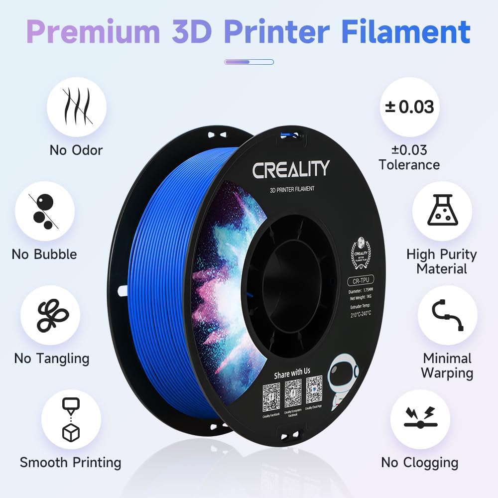 Detalle 2 de Creality TPU 3D Printer Filament 1.75 mm