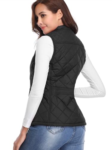 Detalle de Fuinloth Quilted Vest, Stand Collar ⚙