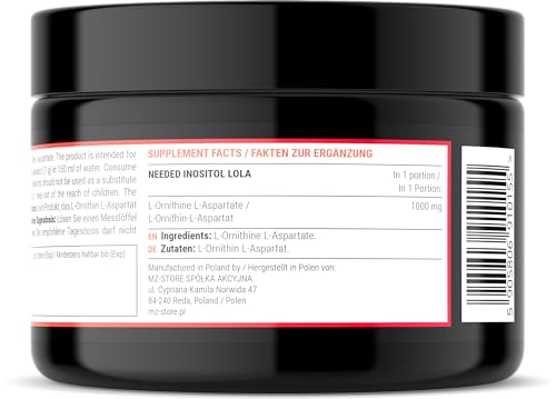 Thumbnail 2 de LOLА (L-Ornitina-L-Aspartato) in polvere 80 g di MZ Meet the zone – Integratore di aminoacidi per il metabolismo