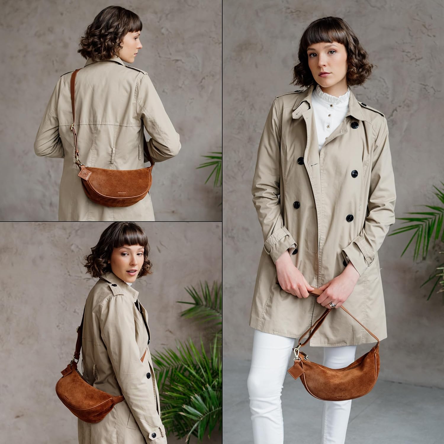 Thumbnail 6 de Berliner Bags Sac à main porté épaule femme Luna en suède