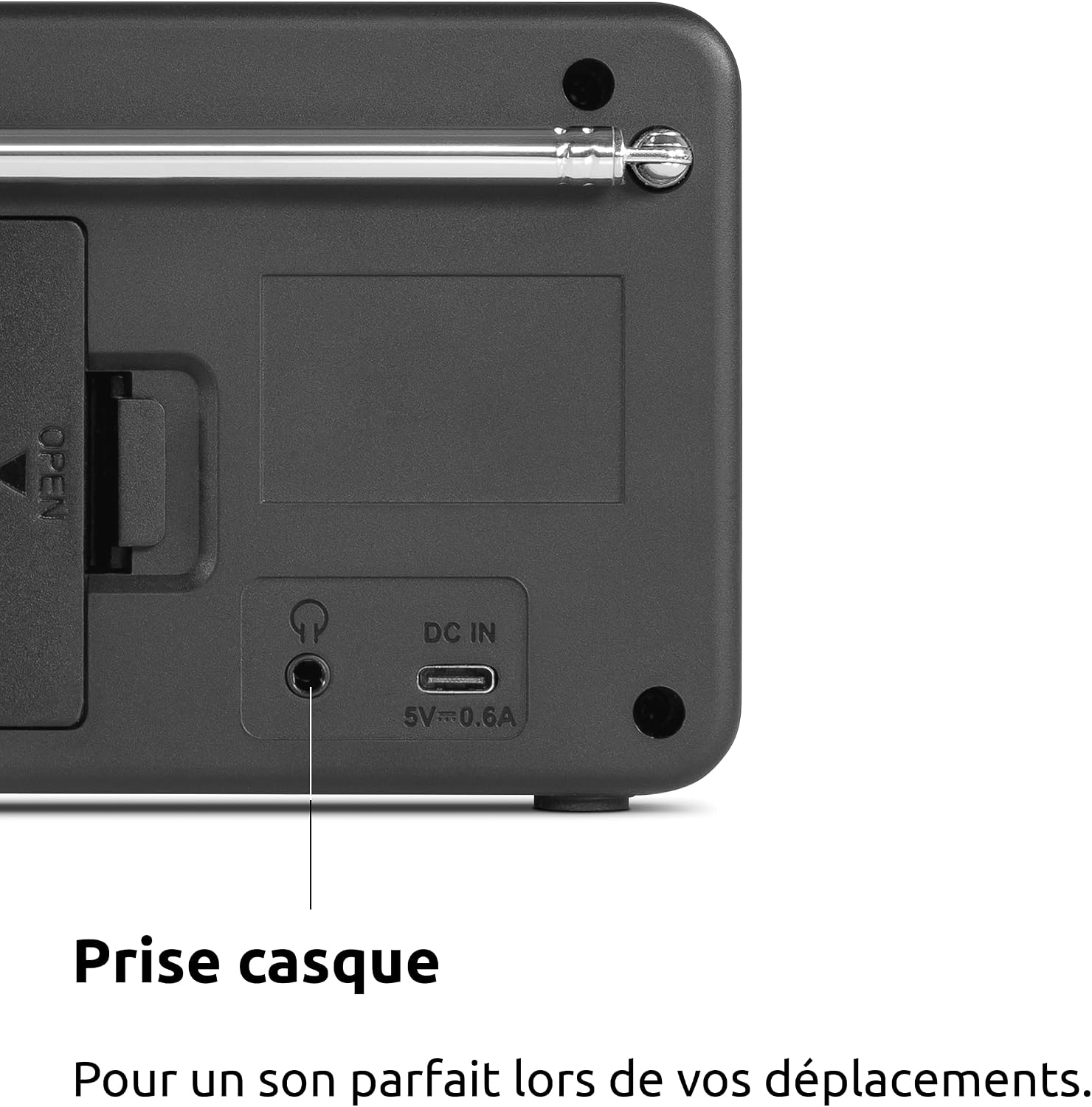 Thumbnail 6 de TechniSat Viola 200 – Radio DAB+/FM portable avec écran LCD blanc