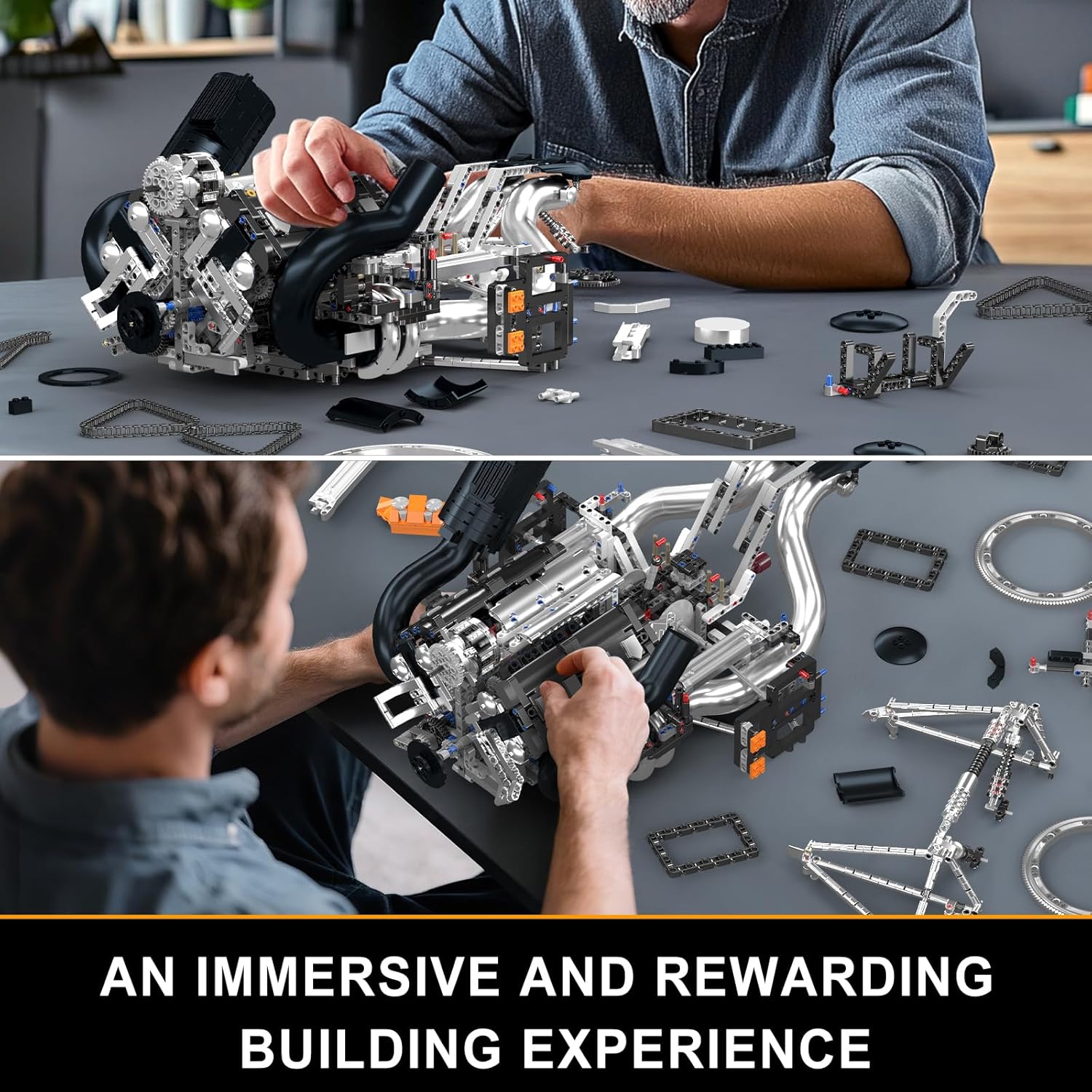 Thumbnail 4 de Mould King 10248 V8 moteur statique 3192 pcs