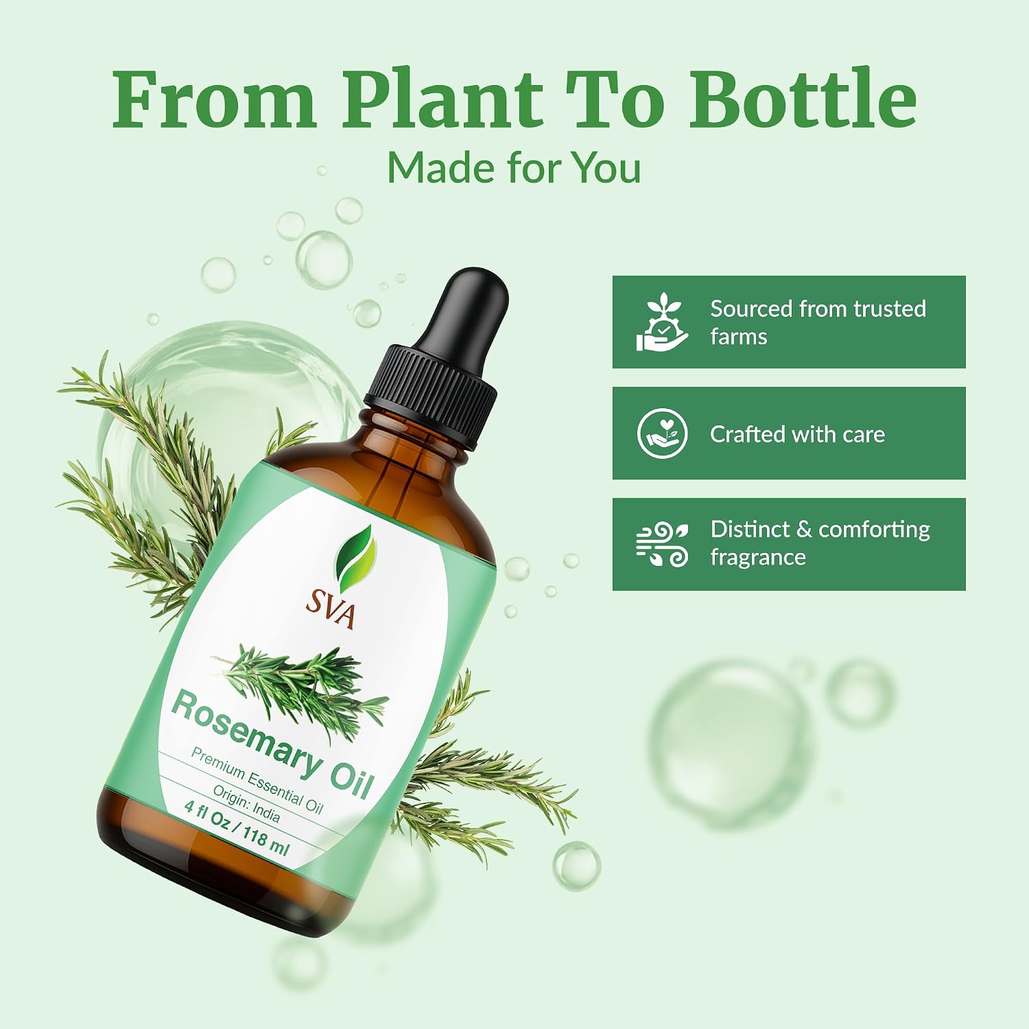Detalle 2 de SVA Rosemary Essential Oil 4 fl oz