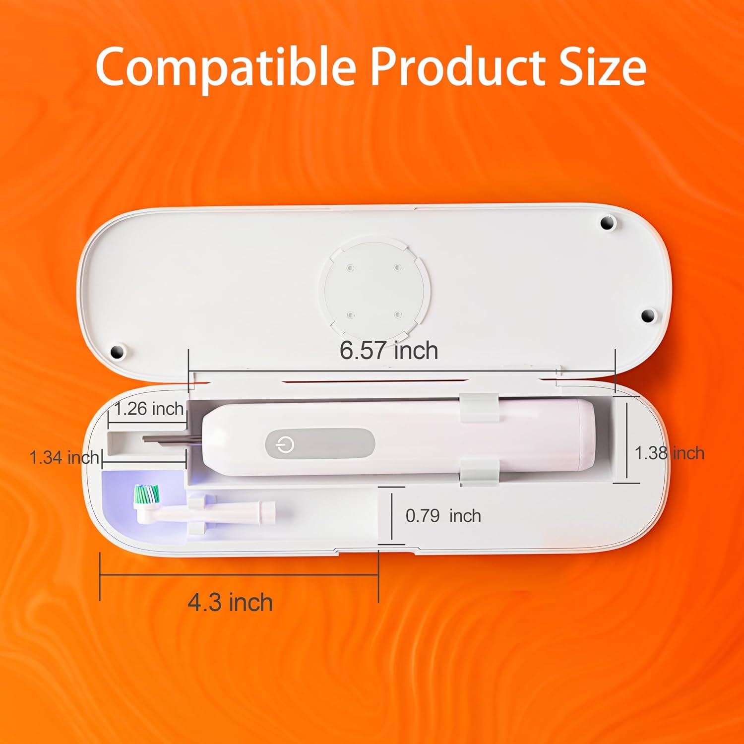 Detalle de iHave Toothbrush Sanitizer for Electric Toothbrushes — Portable UV Travel Case (Case Only)