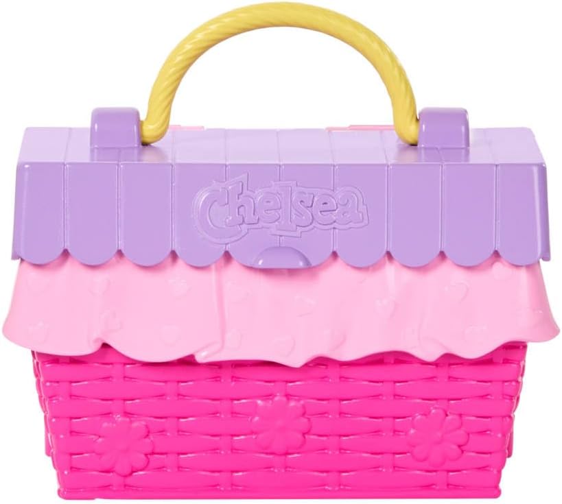 Thumbnail 5 de Barbie Chelsea Tea Party (JJB40) – set con mini bambola Chelsea bionda e 10 accessori, cesta da picnic trasformabile in tavolo