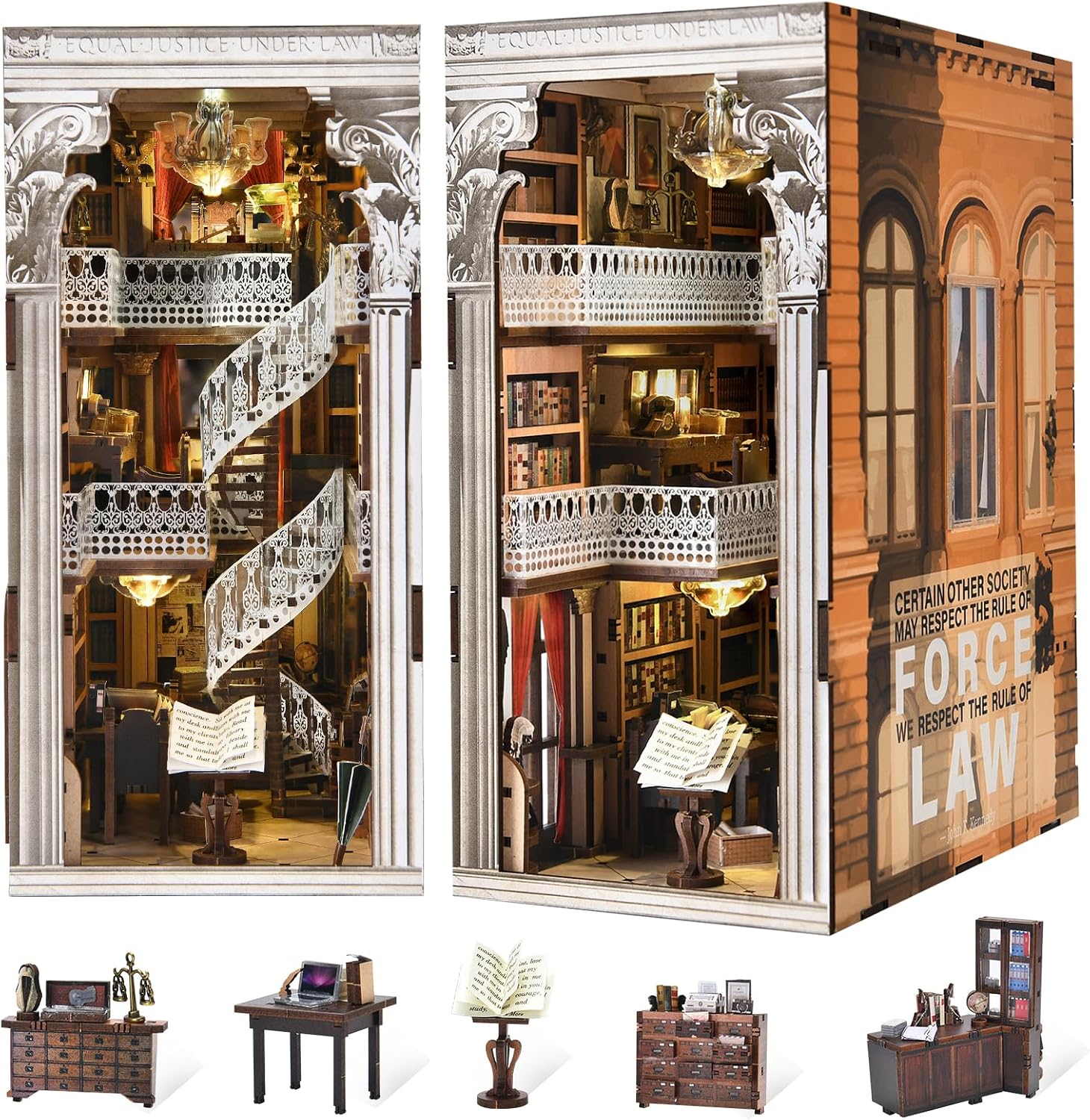Detalle de MiniCity Book Nook Kit 6-10 h DIY