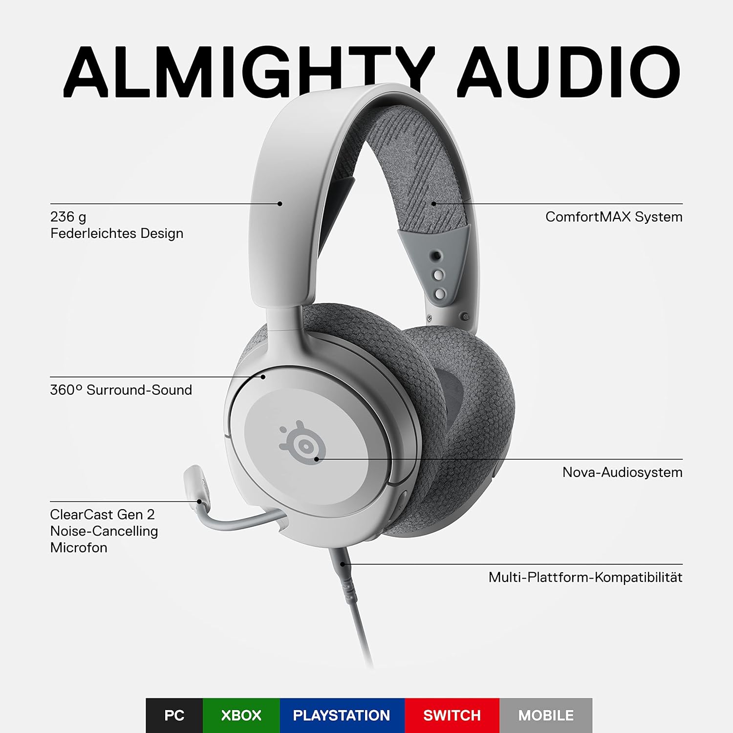 Thumbnail 2 de SteelSeries Arctis Nova 1 Gaming-Headset