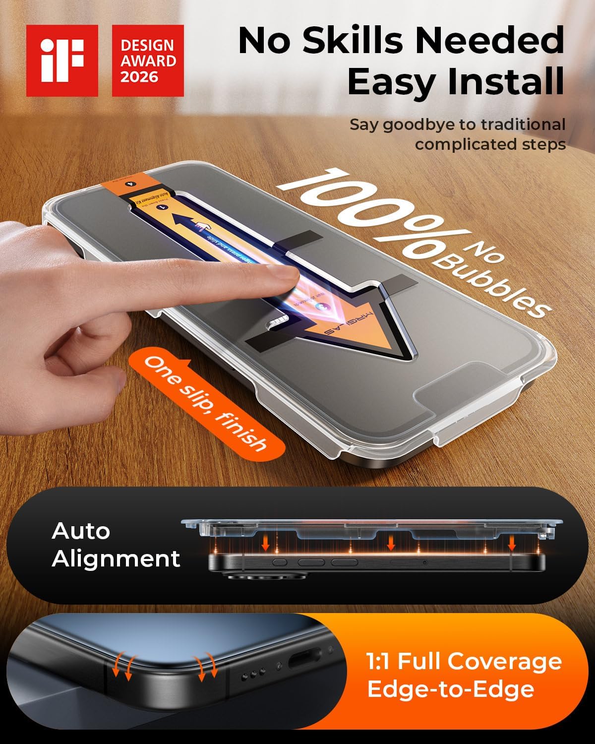 Detalle 2 de MRGLAS Tempered Glass Screen Protector 2-Pack