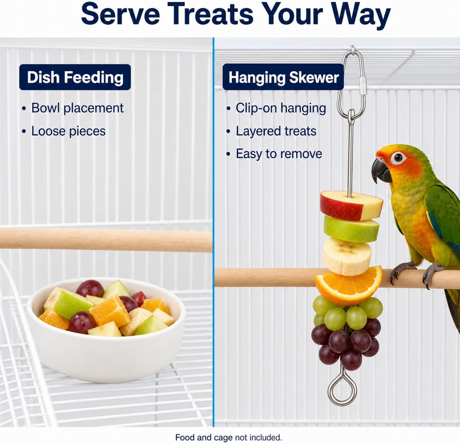 Thumbnail 5 de Bird Cage Food Holder Skewer