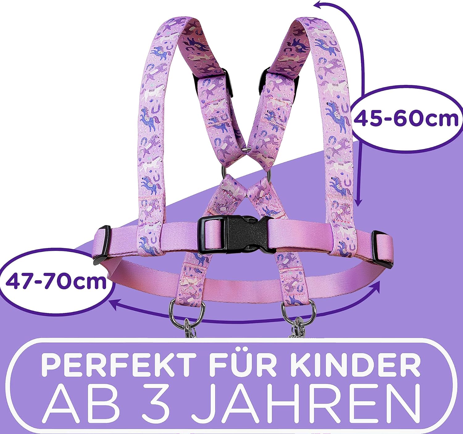 Thumbnail 1 de Jubi® Lilla Kinder-Pferdeleine mit größenverstellbarer Schleife fürs selbstständige Anziehen