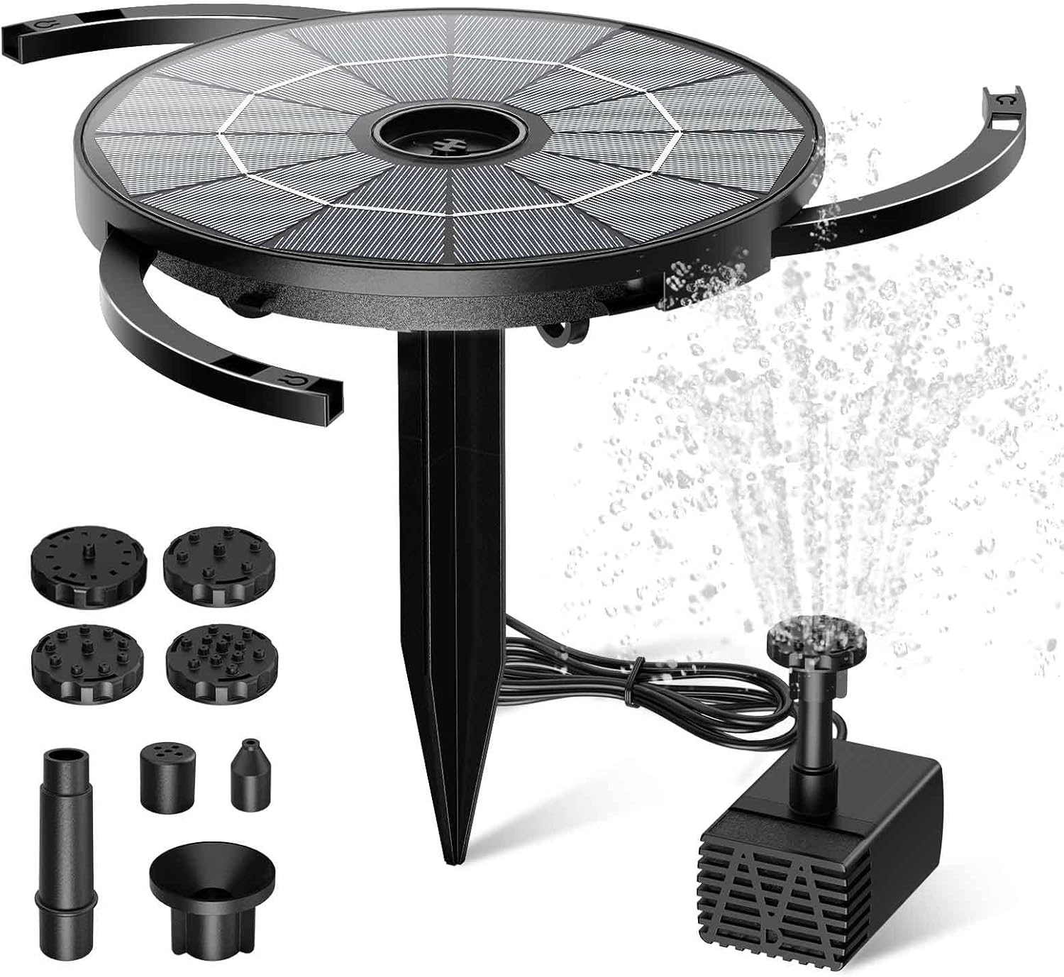 Detalle de AISITIN 2 IN 1 DIY Solar Springbrunnen 2.8W