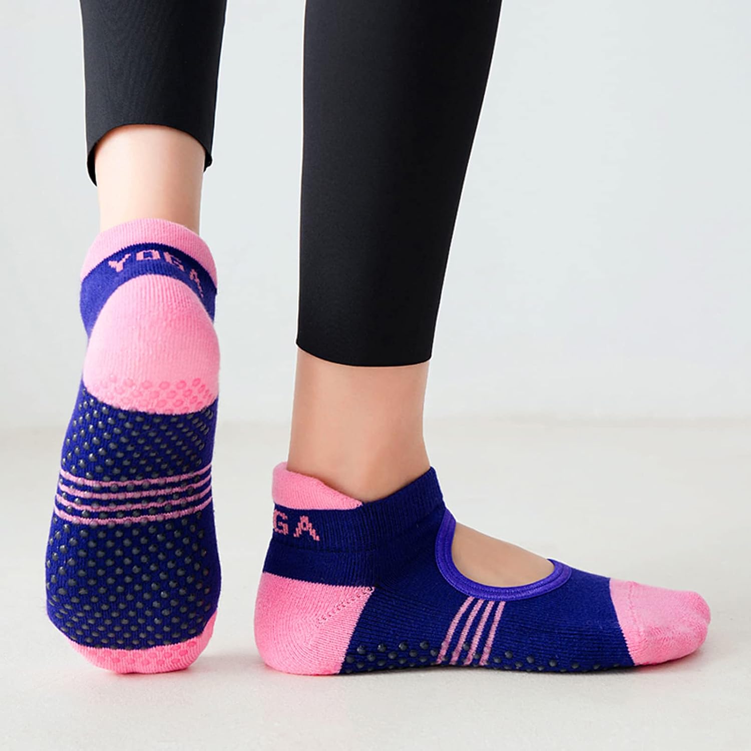 Detalle 2 de PUTUO Womens Yoga Pilates Socks