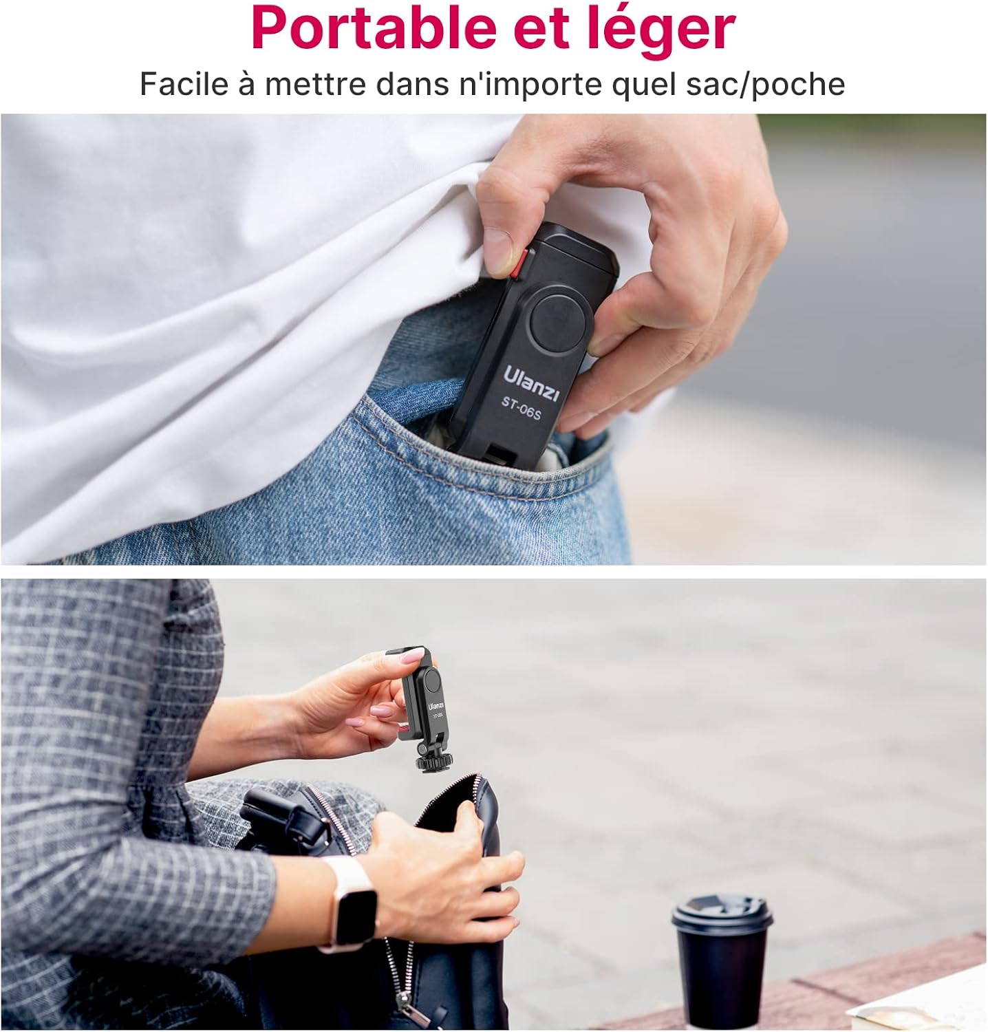 Thumbnail 6 de ULANZI ST-06S : adaptateur trépied pour smartphone avec chaussures froides doubles et rotation 360°