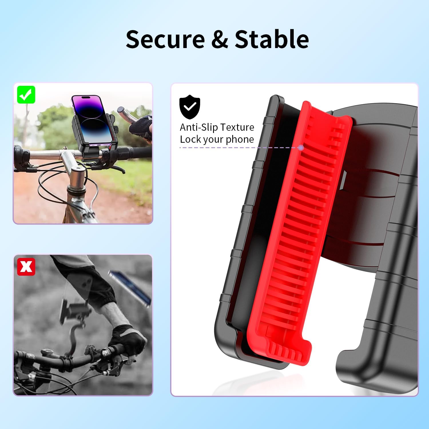 Detalle 2 de Bike Phone Mount Holder for Motorcycles and Scooters
