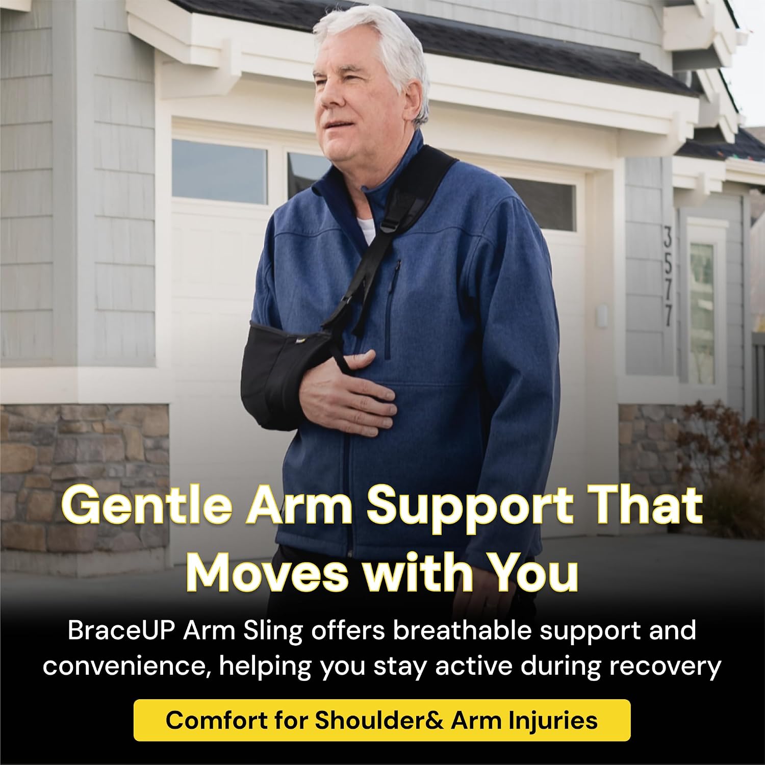 Thumbnail 6 de BraceUP Arm Sling for Shoulder Injury adjustable support 🩺