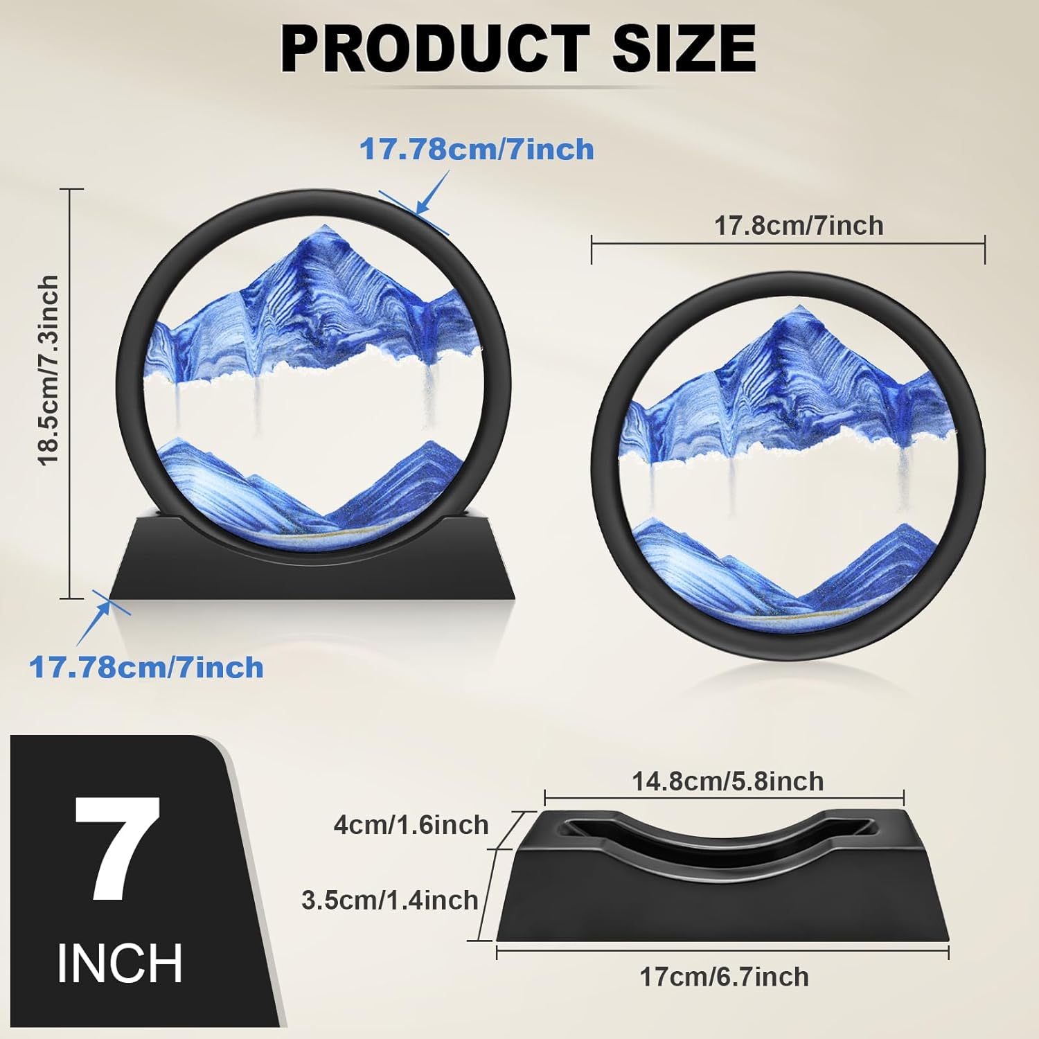 Thumbnail 4 de Wai Danie moving sand art, 7 inch